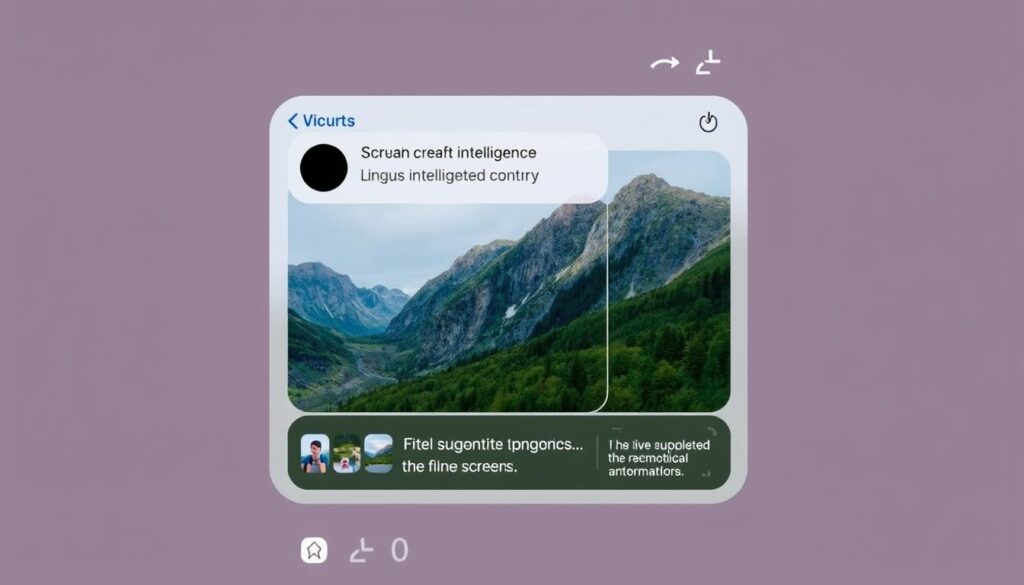 Apple Intelligence features in iOS 26 showing Visual Intelligence analyzing content
