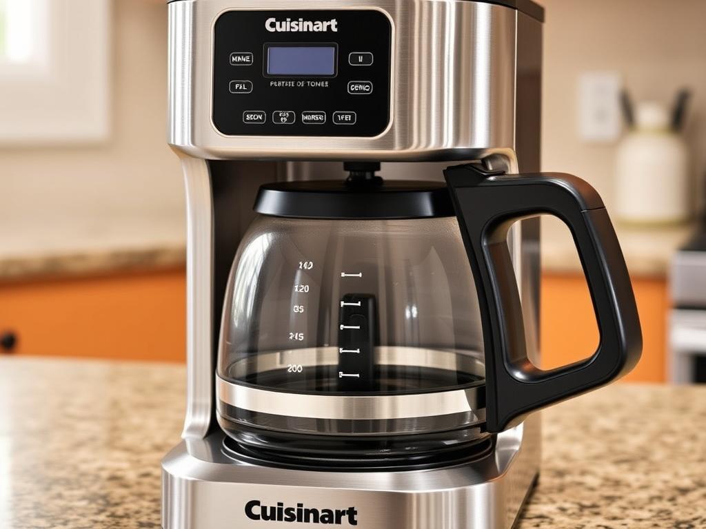 Cuisinart 14-Cup Programmable Coffee Maker with glass carafe and control panel