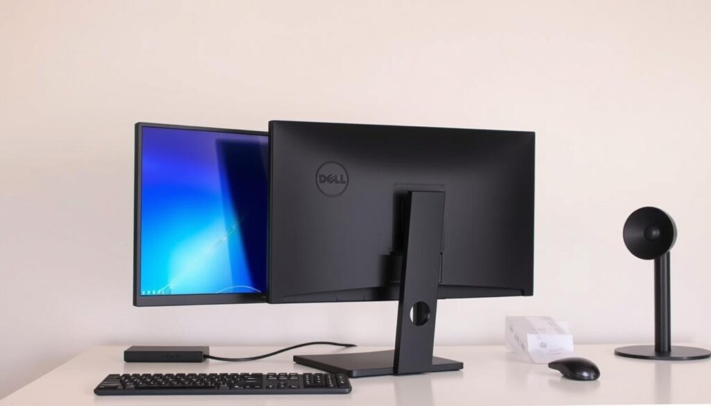 Dell P2422H monitor for dual monitor desk setup