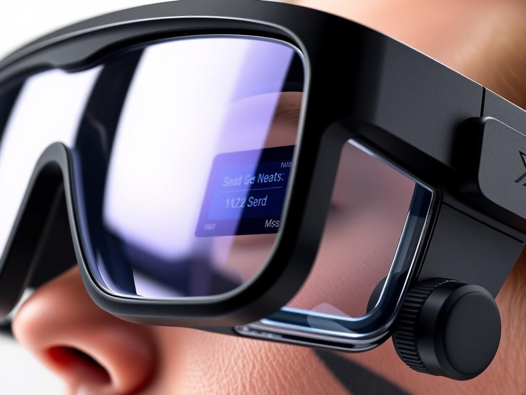 XReal One Pro AR glasses with display visible
